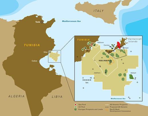 Sfax Offshore Exploration Permit and the Ras El Besh Concession